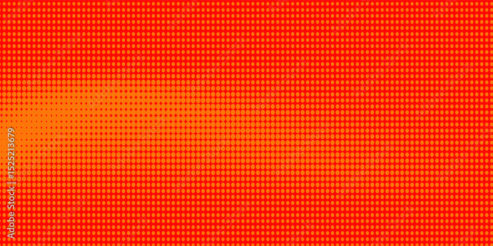 Poster dots halftone orange color pattern gradient texture with technology digital background. dots eps10