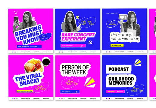 Colorful Social Media Post Template
