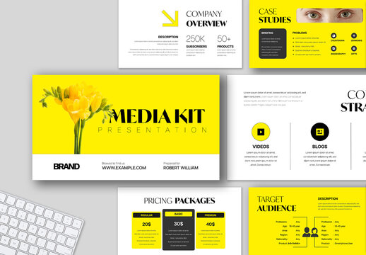 Media Kit Presentation Layout