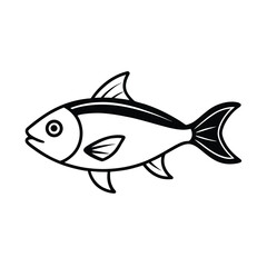 vector illustration of a fish