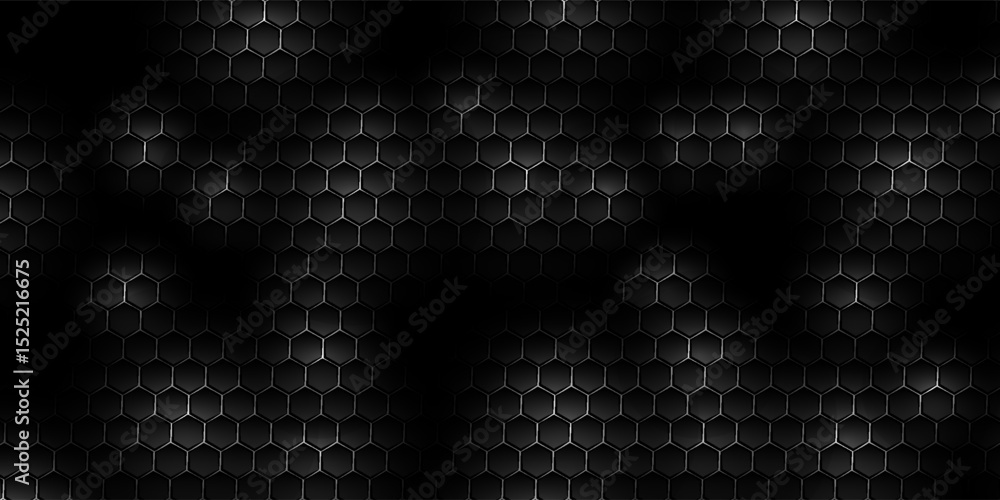 Aufkleber white 3d hexagonal technology vector abstract background. blue bright energy flashes under hexagon i