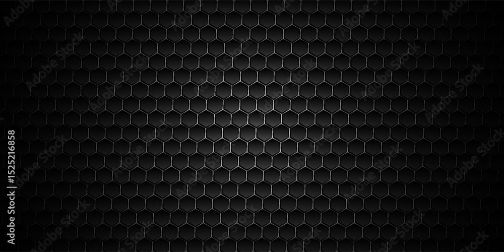 Poster white 3d hexagonal technology vector abstract background. blue bright energy flashes under hexagon i