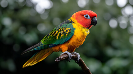 Naklejka premium Portrait of a parrot