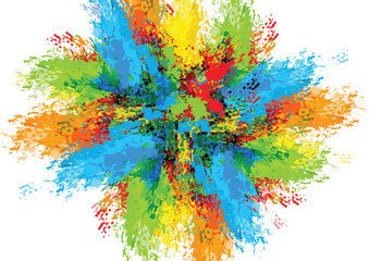 Vector Colorful Abstract Paint Splatter Background. splash color background concept. Creative Paint concept background. illustration vector design