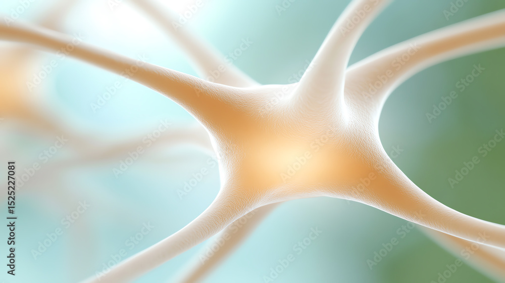 Poster close-up image of neural connections highlighting the complexity and beauty of the human brain's ner
