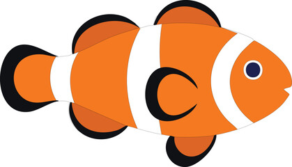 illustration of a cartoon fish nemo