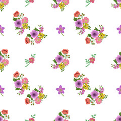 Abstract Flower Seamless vectors