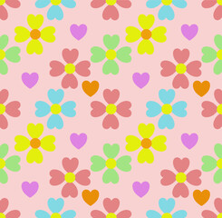 seamless background with flowers