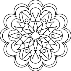 Vector Colored Mandala Round Colored Mandala Design 