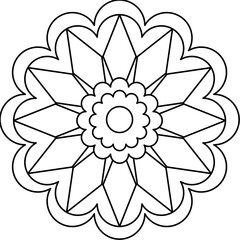 Vector Colored Mandala Round Colored Mandala Design 