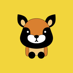 illustration vector graphic of cartoon dog