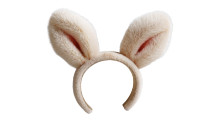 Bunny Ears Headband: A plush bunny ears headband, a symbol of whimsy, playfulness, and holiday cheer, adding a touch of fun to any occasion.
