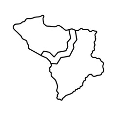map of spain with highlighted