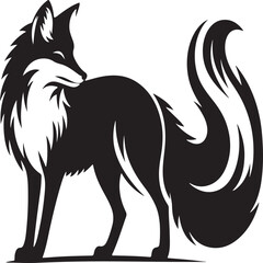 fox vector sihouette