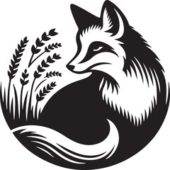 fox vector sihouette