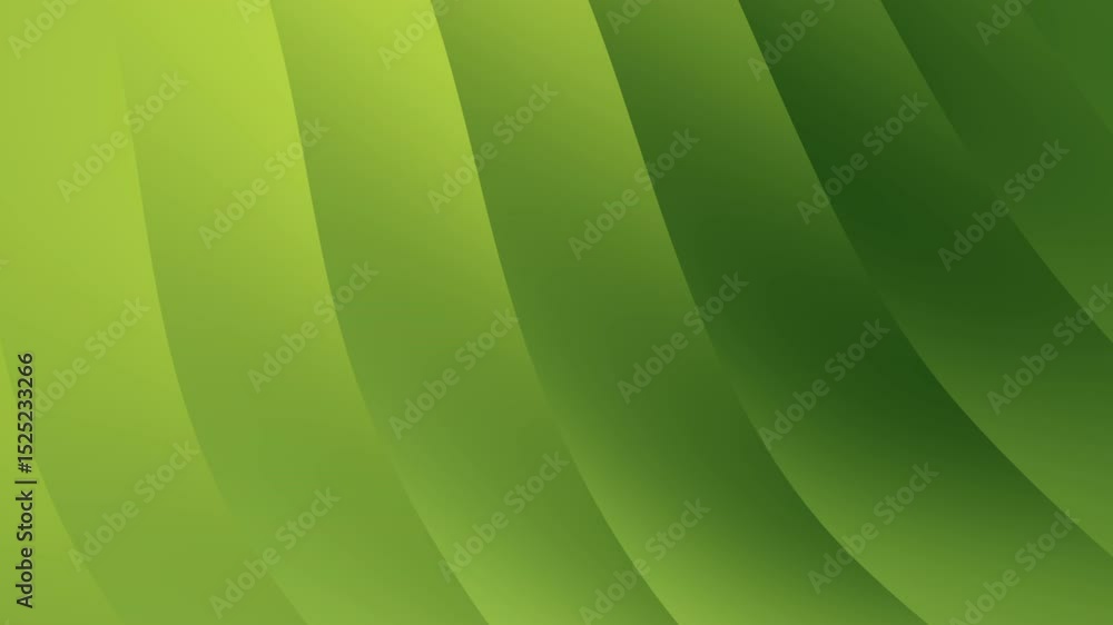 Poster abstract green gradient background with curved lines. shades of light and dark green create a flowin