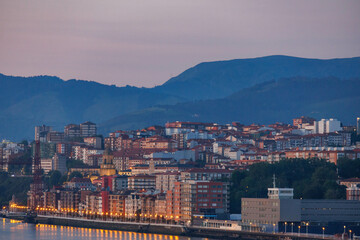 Die baskische Hafenstadt Getxo in Spanien