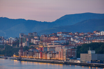 Fototapeta premium Die baskische Hafenstadt Getxo in Spanien