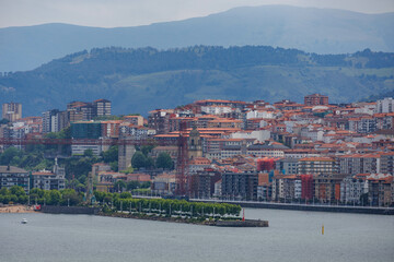 Die baskische Hafenstadt Getxo in Spanien