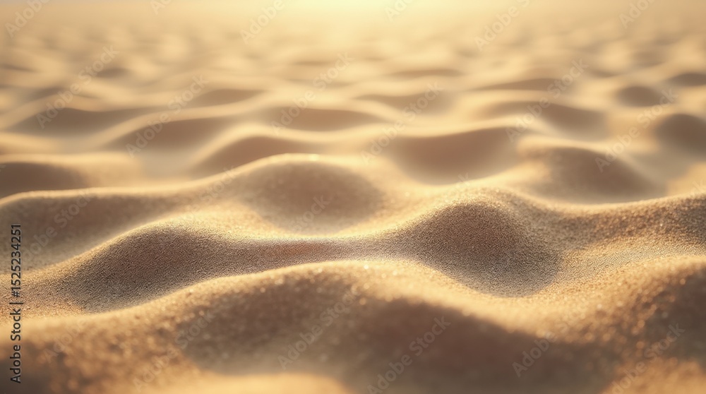 Poster abstract wavy sand pattern in soft earth tones with light and shadow