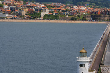 Die baskische Hafenstadt Getxo in Spanien