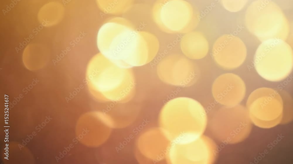 Poster beautiful abstract background with soft golden bokeh lights, creating warm, dreamy glow for festive 