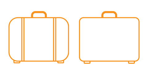 Suitcase icon set. Travel bag icon. Suitcase icon .Print Travel Luggage icon, Suitcase icon web. Vector icon suitcase. Travel bag icon flat. Suitcase icon new. Baggage icon.