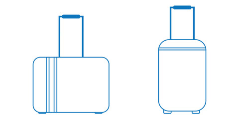 Suitcase icon set. Travel bag icon. Suitcase icon .Print Travel Luggage icon, Suitcase icon web. Vector icon suitcase. Travel bag icon flat. Suitcase icon new. Baggage icon.