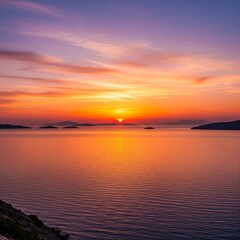 Obraz premium sunset over the sea