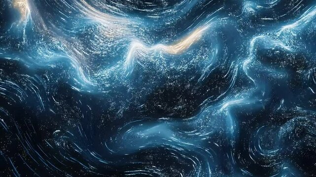 Abstract liquid blue pattern design