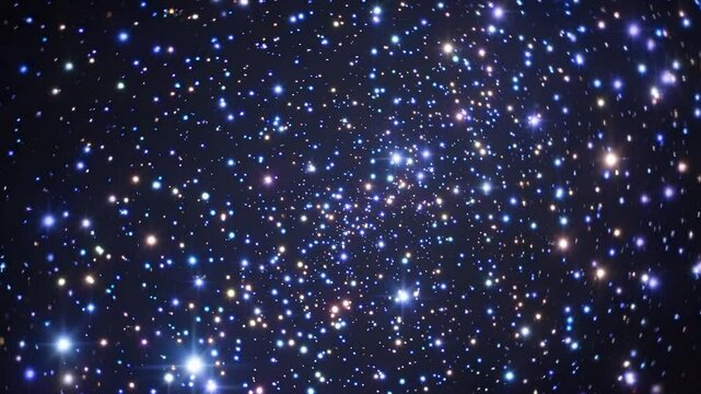 Messier 15 globular cluster slowly rotating in space