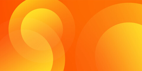 Abstract orange background with circles. Vector illustration