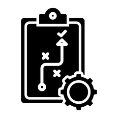 Strategy icon with glyph style

