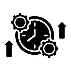 Productivity icon with glyph style
