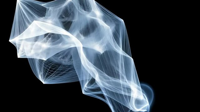 A mesmerizing image of an ice cube melting, releasing mist and creating a captivating visual effect.