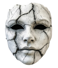 Cracked Mask,  Broken Identity, Fragility, Deception