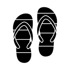 Flip Flops Icon Glyph