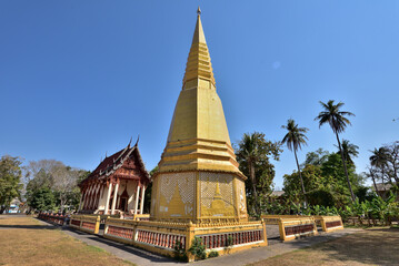 Fototapeta premium Wat Prom Wihan is the most famous temple in Yasothon, Thailand