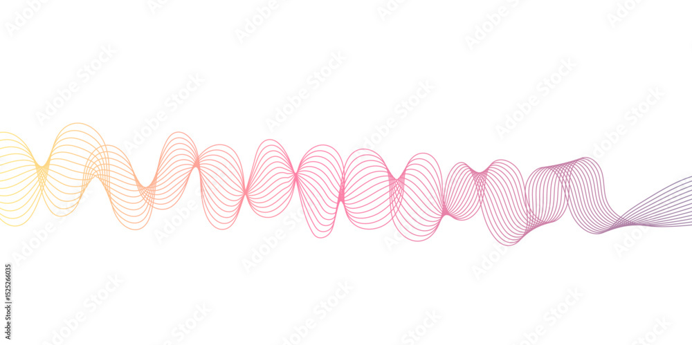 Poster abstract wave element for design pink and white. design template for cover, business. abstract dynam