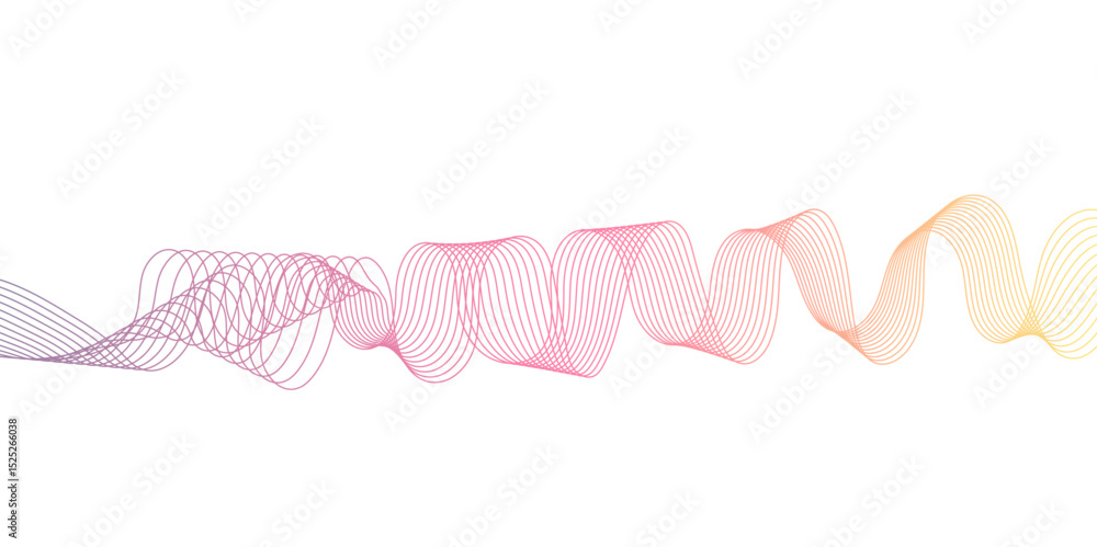 Poster abstract wave element for design pink and white. design template for cover, business. abstract dynam
