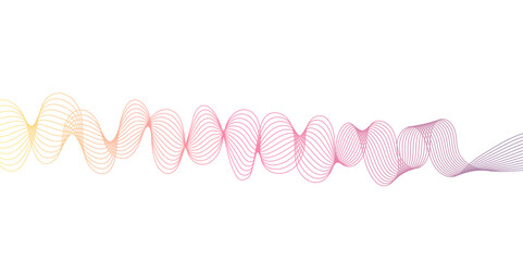 abstract wave element for design pink and white. Design template for cover, business. Abstract dynamic color lines, waves. Vector geometric backgrounds