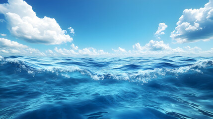 Vibrant seascape evokes freedom, calmness, and the sheer beauty of nature