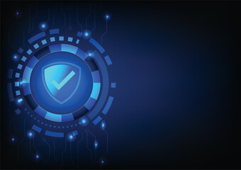 Lock technology, privacy security background. Concept of safty protection, shield encryption, abstract illustration of network firewall digital access, padlock for network security system, keyhold.