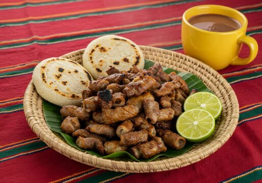 A plate of fried chinchurria