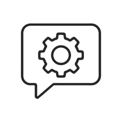 Gear icon vector illustration