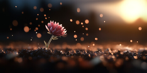 Obraz premium Biotech startups innovate venture capital growth in nature captivating visuals of resilience and hope