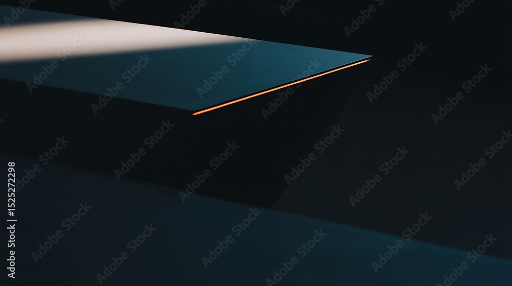 Poster minimalist architecture geometric abstraction in shadow