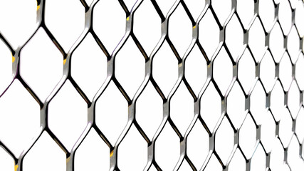 Fototapeta premium Metal Wire Fence Pattern Vector