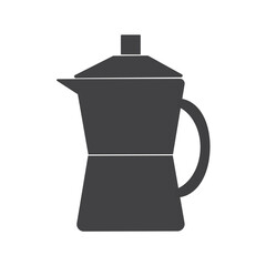 Obraz premium Coffee Pot Icon – Flat Style Vector Design
