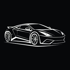 Naklejka premium Sophisticated Monochrome Line Illustration